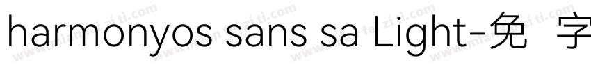 harmonyos sans sa Light字体转换